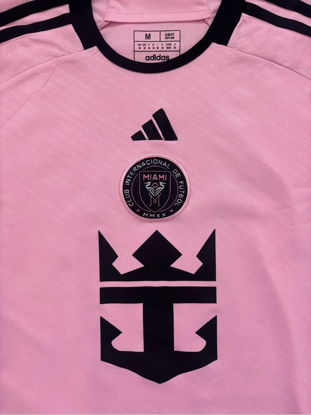 adidas Men’s Miami Light Pink Home Jersey with Black Accents